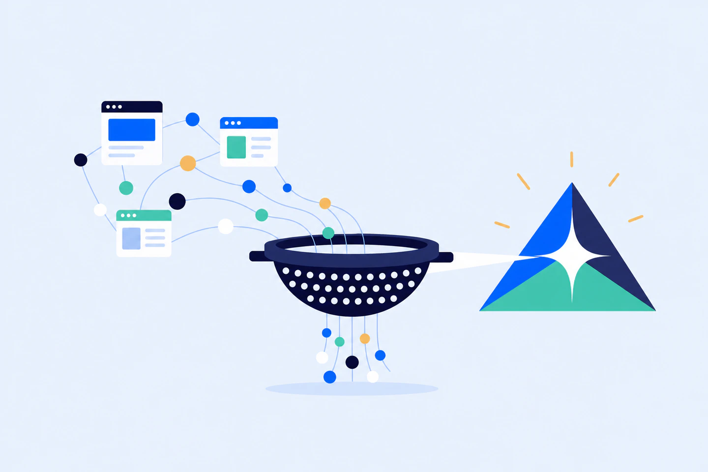 Market intelligence based on web data illustration